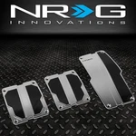 Nrg PDL-100SL Mt Aluminum Foot Pedal Pad Cover Plates Set W/carbon Fiber Trim. Fixed Price $28.00.