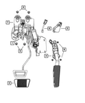 Genuine Mopar Brake And Accelerator Pedal 4721923AE. Fixed Price $45.89.