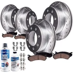10PC Front & Rear Drilled Rotors + Ceramic Brake Pads For Dodge 2500 3500. Fixed Price $548.95.