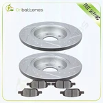2 Rear Slot Brake Rotors & 4 Metallic Pads For Pontiac G5 Saturn Aura. Fixed Price $76.48.