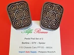 Alfa Romeo Pad Pedal Set Of (2) For 115 Series Cars - Spider Gtv Berlina. Fixed Price $19.95.