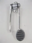 Polished Billet Aluminum Oval Gas Pedal W/ Six Rubber Inserts 2-7/8" Street Rod. Fixed Price $36.05.