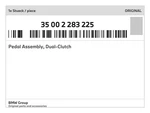 Genuine Bmw Pedal Assembly, Dual-clutch 35-00-2-283-225 New. Fixed Price $133.00.