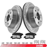 Rear Drilled Brake Rotors Ceramic Pads For 1999-2006 Chevy Silverado Sierra 1500. Fixed Price $89.99.