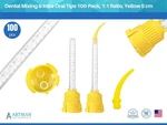 Short Dental Mixing & Intra-oral Tips 100-PACK, 1:1 Ratio, Yellow 5 Cm. Fixed Price $13.99.