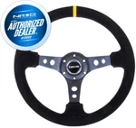 New Nrg Deep Dish Series Steering Wheel 350MM Suede W/ Yellow Mark RST-006S-Y. Fixed Price $147.40.