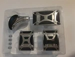 Vtg Automotive Chrome Black Pedal Car Shifter Pilot PM-252RWK Sport Combo Kit. Fixed Price $13.99.
