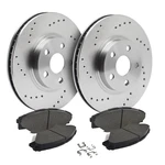 Rear Drilled Brake Rotors + Pads For 1999-2013 Chevy Silverado 2500 3500 Hd. Fixed Price $159.73.