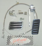 Xl Large Aluminum Street Rod Brake Pad Gas Pedal Throttle Cable Kit Chevy Billet. Fixed Price $97.76.