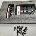 New Sparco Style Black Aluminum Sport Pedal Brake Pad Cover Auto Car 2PC. Fixed Price $82.50.