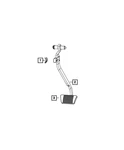 Genuine Mopar Brake Pedal 68306539AB. Fixed Price $66.61.