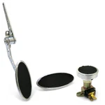 Chromed Billet Firewall Mount Gas Pedal, Sm Oval Brake/clutch & Dimmer Pad. Fixed Price $199.95.