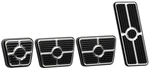Billet Specialties Black Pedal Pad KIT,GAS,BRAKE,CLUTCH,E-BRAKE,67-69 F-body. Fixed Price $304.99.