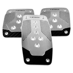Nrg Innovations Manual Silver Aluminum Pedal Pad Set W Black Carbon Fiber. Fixed Price $34.12.