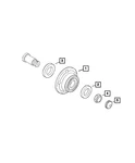 Genuine Mopar Hex Lock Nut 6509738AA. Fixed Price $5.57.