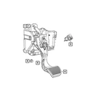 Genuine Mopar Brake And Accelerator Pedal 68488221AD. Fixed Price $148.92.
