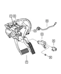 Genuine Mopar Pedal Pad 5134311AA. Fixed Price $19.46.