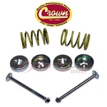 Crown Automotive Front Brake Hold Down Spring Kit For 1959 Jeep CJ3 - Pad Cc. Fixed Price $26.17.