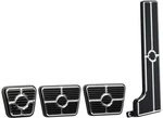 Billet Specialties Black Pedal Kit,gas,clutch,brake,& E-BRAKE,1958-64 Manual. Fixed Price $399.99.