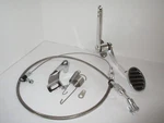 Spoon Aluminum Gas/round Brake Pedal Stainless Steel Cable BRACKET#9507X/6054/55. Fixed Price $80.99.