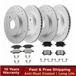 For Chevrolet Hhr Malibu Pontiac G6 Front Rear Drilled Brake Rotors Pads. Fixed Price $164.33.