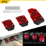 Universal Red Non-slip Manual Gas Brake Foot Pedals Pad Cover Set For Car. Fixed Price $12.34.