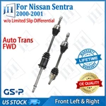 Oe Front Pair Left Right Cv Axle Shaft Set For 2000-01 Nissan Sentra L4 Fwd Auto. Fixed Price $238.09.