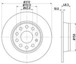 2X Mintex MDC2205C Rear Brake Discs 272MM Solid Fits Audi Cupra Ford Seat Skoda. Fixed Price $67.90.