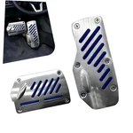 Non-slip Car Pedal Covers, Premium Aluminum Alloy Automatic 2 Pcs Blue. Fixed Price $13.58.