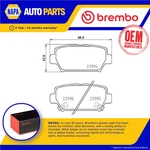 Brake Pads Set Fits Mitsubishi Eclipse Gk 1.5 Rear 2017 On 4B40 Brembo 4605B997. Fixed Price $68.56.