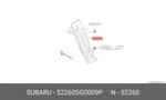 Genuine Oe Plate Foot Rest Left Hand 52260SG0009P For Subaru 52260S-G0009P. Fixed Price $11.89.