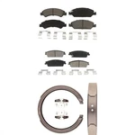 Ceramic Front Brake Pads Rear Shoes Kit For Chevrolet Silverado 1500 Tahoe 2008-. Fixed Price $96.54.
