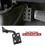 Black Metal Dead Pedal Left Side Foot Rest Kick Panel For Jeep Wrangler Jk 2007+. Fixed Price $25.99.