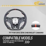 Real Carbon Fiber Sport Steering Wheel Fit Chevrolet Camaro 2012-2015 ZL1 Ss. Fixed Price $359.00.