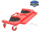 Red Portable Rolling Knee Creeper Foam Padded W/ Tool TRAY+5 Swivel Wheels. Fixed Price $22.73.
