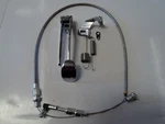 Chrome Spoon Gas Pedal / 24" Stainless Throttle Cable Bracket Hot Rod. Fixed Price $57.95.
