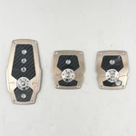 3 Piece Aluminum & Carbon Fiber Pedal Cover, Gas, Clutch Brake For Manual. Fixed Price $10.49.