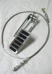 Street Hot Rod Universal Large Aluminum Gas Pedal + 24" Ss Throttle Cable. Fixed Price $71.36.