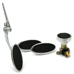 Chromed Firewall Mount Gas Pedal, 2 Sm Oval Brake/clutch Pedals & Dimmer Pad. Fixed Price $199.95.