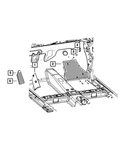 Genuine Mopar Footrest Support 68186684AA. Fixed Price $6.89.