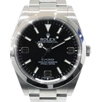 Rolex Explorer 214270 Black Case Size 39MM Men's Used Watch #25621. Fixed Price $10484.00.