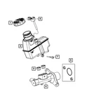 Genuine Mopar Master Cylinder Nut And Seal Kit 05175097AA. Fixed Price $6.42.