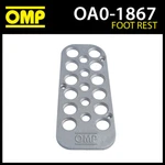 OA/1867 Omp Racing Rally Drivers Left Footrest - Sandblasted Drilled Aluminium. Fixed Price $42.03.