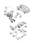 Genuine Mopar Pedal Bracket 68255026AA. Fixed Price $22.25.