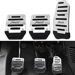 PACK-3 Car Non-slip Pedal Pads Set, Accelerator Covers, Color: Silver. Fixed Price $16.99.