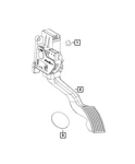Genuine Mopar Accelerator Pedal 68403507AA. Fixed Price $89.86.
