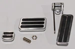 Universal Polished Aluminum Throttle Gas Brake Dimmer Pedal Pads Street Rat Rod. Fixed Price $56.00.