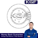 Kgf Front 1X Brake Disc Fits Mitsubishi Space Star Carisma Volvo V40 S40. Fixed Price $83.27.