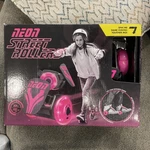 Neon Street Rollers Light Up Wheels Clip Shoe Skates Hot Pink Ages 6+. Fixed Price $14.24.
