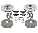 2011-2012 Ford Escape Front Disc Brake Rotors Rear Drums Shoes 7PC. Fixed Price $339.00.